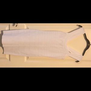Express White Bandage Dress